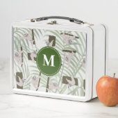 Leuke luiaard dierlijk patroon in wild bos monogra (In situ)