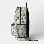 Leuke luiaard dierlijk patroon in wild bos monogra bedrukte rugzak (Rechts)