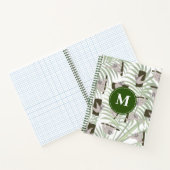 Leuke luiaard dierlijk patroon in wild bos monogra notitieboek (Binnen)