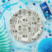 Leuke luiaard dierlijk patroon in wild bos papieren bordje (Feest)