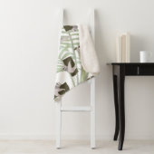 Leuke luiaard dierlijk patroon in wild bos sherpa deken (In situ)