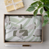 Leuke luiaard dierlijk patroon in wild bos tissuepapier (Geschenk)