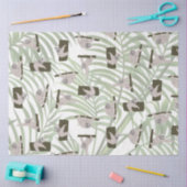 Leuke luiaard dierlijk patroon in wild bos tissuepapier (Craft)