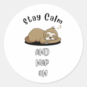Leuke luiaard dutten sticker