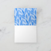 Leuke luiaard in blauw en wit partijpet bedankkaart (Binnen)