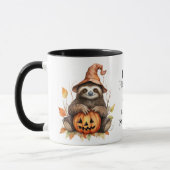 Leuke luiaard Jack o' lantaarn Kinder Halloween Mok (Links)