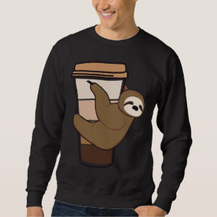 Leuke luiaard knuffelen koffie nap luiaard trui
