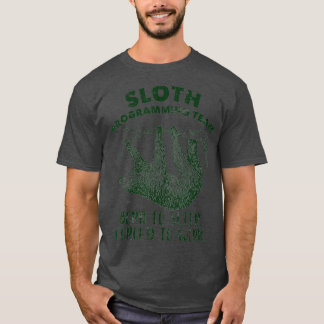 Leuke luiaard programmeren luiaard ontwikkelaar co t-shirt