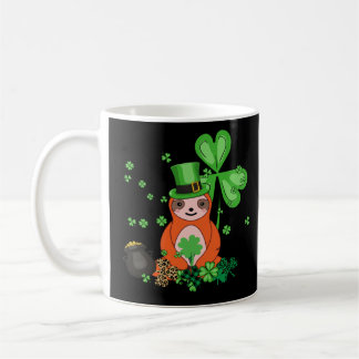 Leuke luiaard Shamrock C Lazy St Patricks Dag Koffiemok