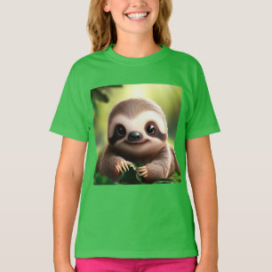 Leuke luiaard T Shirt - schattige dierlijke Shirte