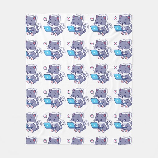 Leuke luie student - misschien ga ik morgen studer fleece deken (Voorkant)