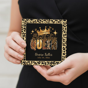 Leuke Luipaard Verjaardag Koningin Zestigste Verja Kaart