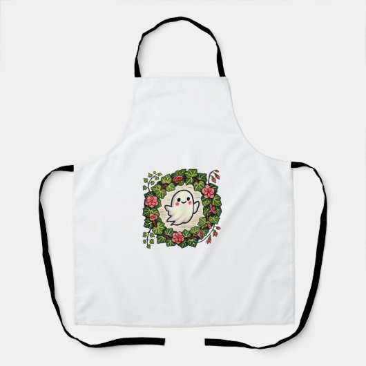 Leuke maar enge spookillustratie tanktop schort (Voorkant)