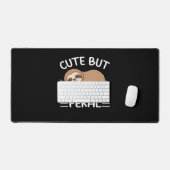 Leuke maar verwilderde grappige luiaard voor diere bureaumat (Keyboard & Muis)