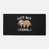 Leuke maar verwilderde grappige luiaard voor diere bureaumat (Voorkant)