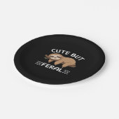 Leuke maar verwilderde grappige luiaard voor diere papieren bordje (Gekanteld)