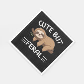 Leuke maar verwilderde grappige luiaard voor diere servet (Hoek)