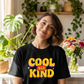 Leuke maar vriendelijke retro positieve quote t-shirt