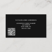 Leuke Macarons Bakkerij QR Code Visitekaartje (Achterkant)