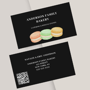 Leuke Macarons Bakkerij QR Code Visitekaartje