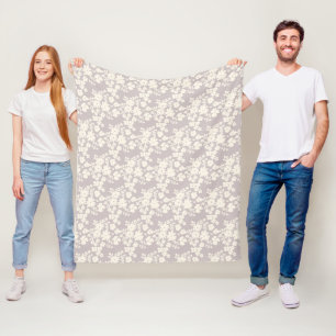 Leuke madeliefjespatroon Aangepaste achtergrondkle Fleece Deken