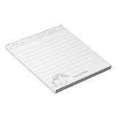 Leuke Magic Eenhoorn & Multicolor Pastel Sterren G Notitieblok (Schuin)