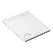 Leuke Magic Eenhoorn & Multicolor Pastel Sterren Notitieblok (Schuin)
