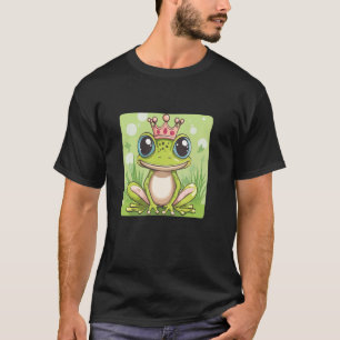 Leuke Magic Frog met Crown Outfit voor volwassenen T-shirt