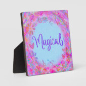 Leuke Magical Fun Inspirivity Ezel Pink Fotoplaat (Voorkant)