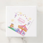 Leuke Magische Hete Luchtballon Carrousel Baby sho Bedankjes Labels (In situ)