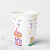 Leuke Magische Hete Luchtballon Carrousel Baby sho Papieren Bekers (Links)