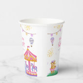 Leuke Magische Hete Luchtballon Carrousel Baby sho Papieren Bekers (Rechts)