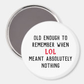 Leuke Magneet voor Leeftijds Humor (Voorkant / Achterkant)