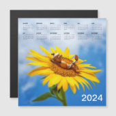 Leuke magnetische kalender 2024 op de koelkast (Voorkant / Achterkant)