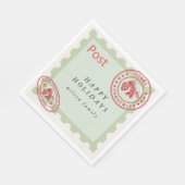 Leuke  Mail Vakantie Papier Servetten (Hoek)