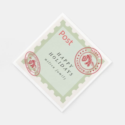 Leuke  Mail Vakantie Papier Servetten (Hoek)