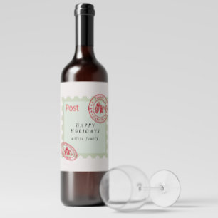 Leuke  Mail Vakantie Wijnlabel Wijn Etiket