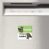 Leuke Maine Coon Cat Clean Vuile Vaatwasser Magnee Magneet (Insitu (Vaatwasser))