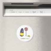 Leuke maïs constable verkeer politie amusante woor magneet (Insitu (Vaatwasser))