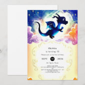 Leuke Majestic Dragon Verjaardag Kaart (Voorkant / Achterkant)