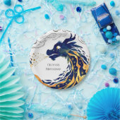 Leuke Majestic Dragon Verjaardag Papieren Bordje (Feest)