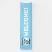 Leuke malle Axolotl-club aangepaste bewerkbare bla Spandoek (Verticaal)