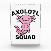 Leuke malle Axolotl troep aanpasbare roze Fotoblokken (Voorkant)