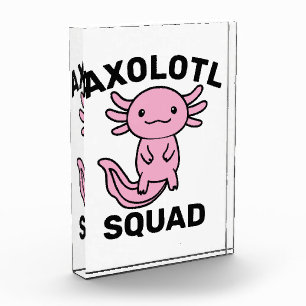 Leuke malle Axolotl troep aanpasbare roze Fotoblokken