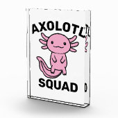 Leuke malle Axolotl troep aanpasbare roze Fotoblokken (Rechts)