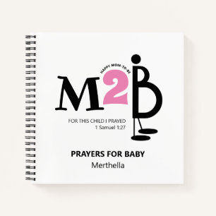 Leuke MAM OM TE WORDEN gebeden voor Baby Journal Notitieboek