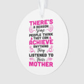 leuke mam-sentiment voegt tekst kerstversiering to ornament (voorkant)