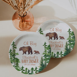 Leuke Mama Baby Beer Jongen Baby shower Papieren Bordje