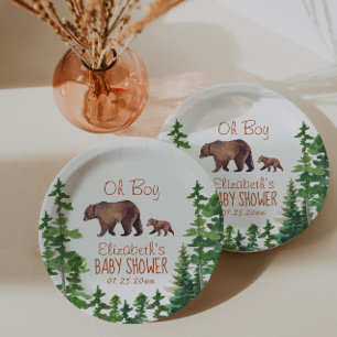 Leuke Mama Baby Beer Jongen Baby shower Papieren Bordje