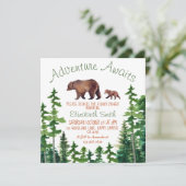 Leuke Mama en Baby Beer Adventure Baby shower Kaart (Staand voorkant)